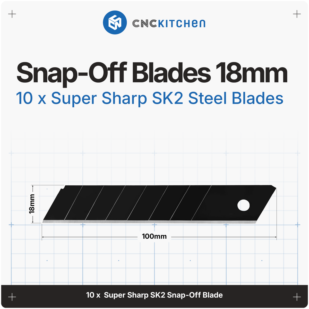 Snap-Off Blades 18mm, 10 pieces