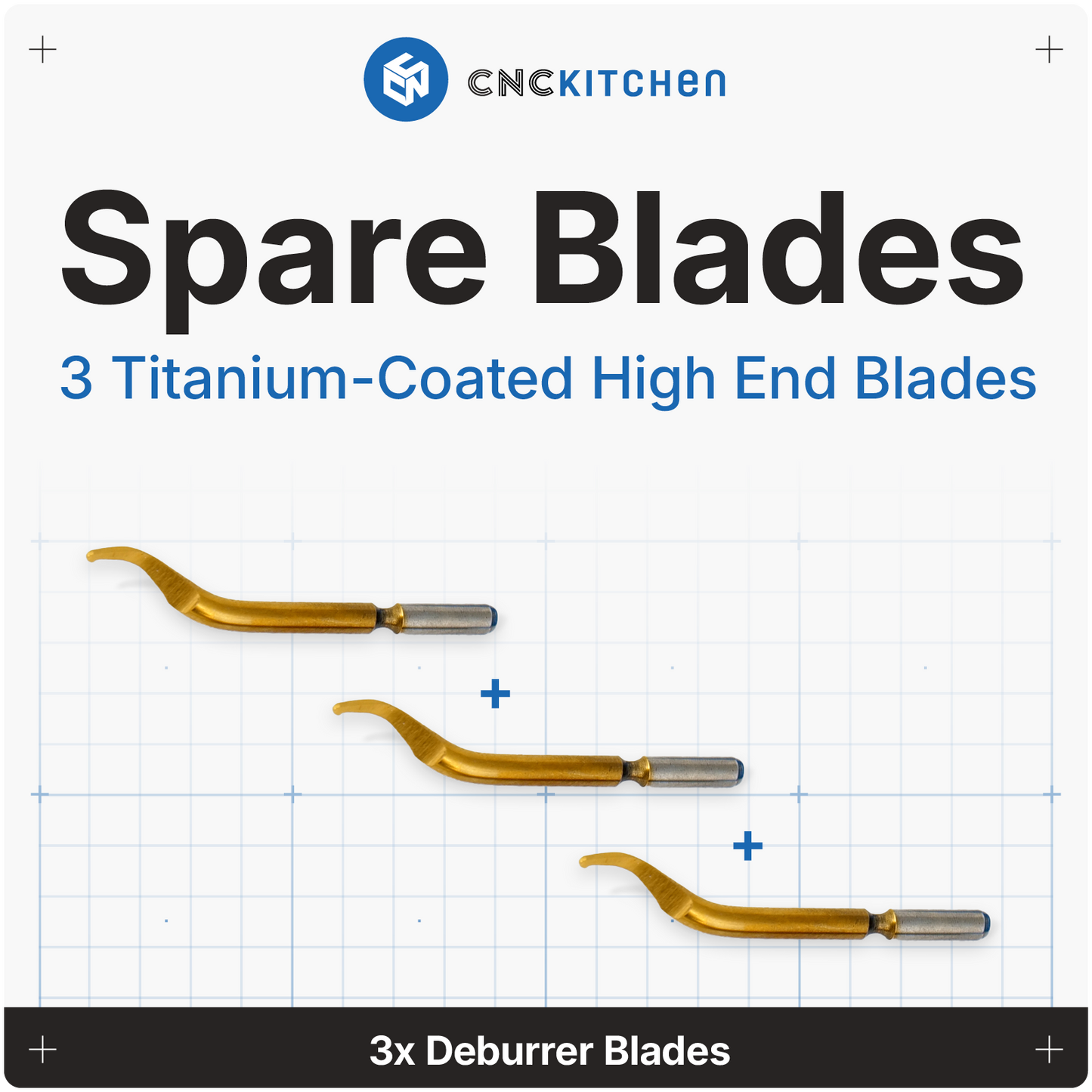 3x Deburrer Blades