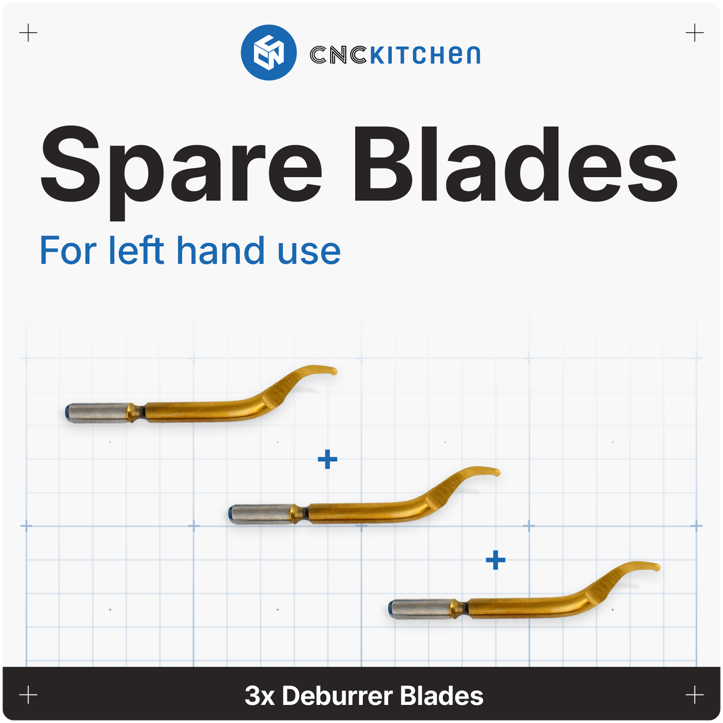 3x Deburrer Blades