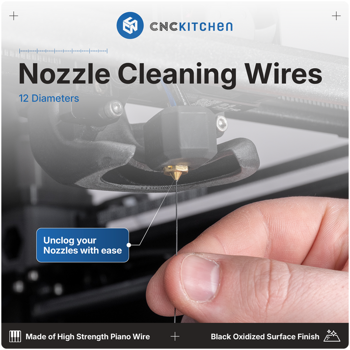 Nozzle Cleaning Wires, 12 PCS – CNCKitchen USA