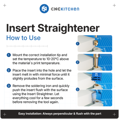 Insert Straightener M2 to M10 (#2-56 to G1/8")