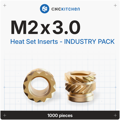 Industry Packs - Heat Set Insert - 1000 PCS