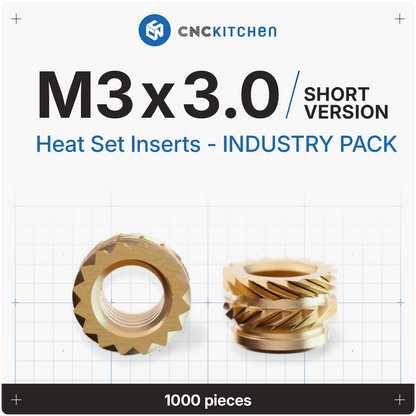 Industry Packs - Heat Set Insert - 1000 PCS