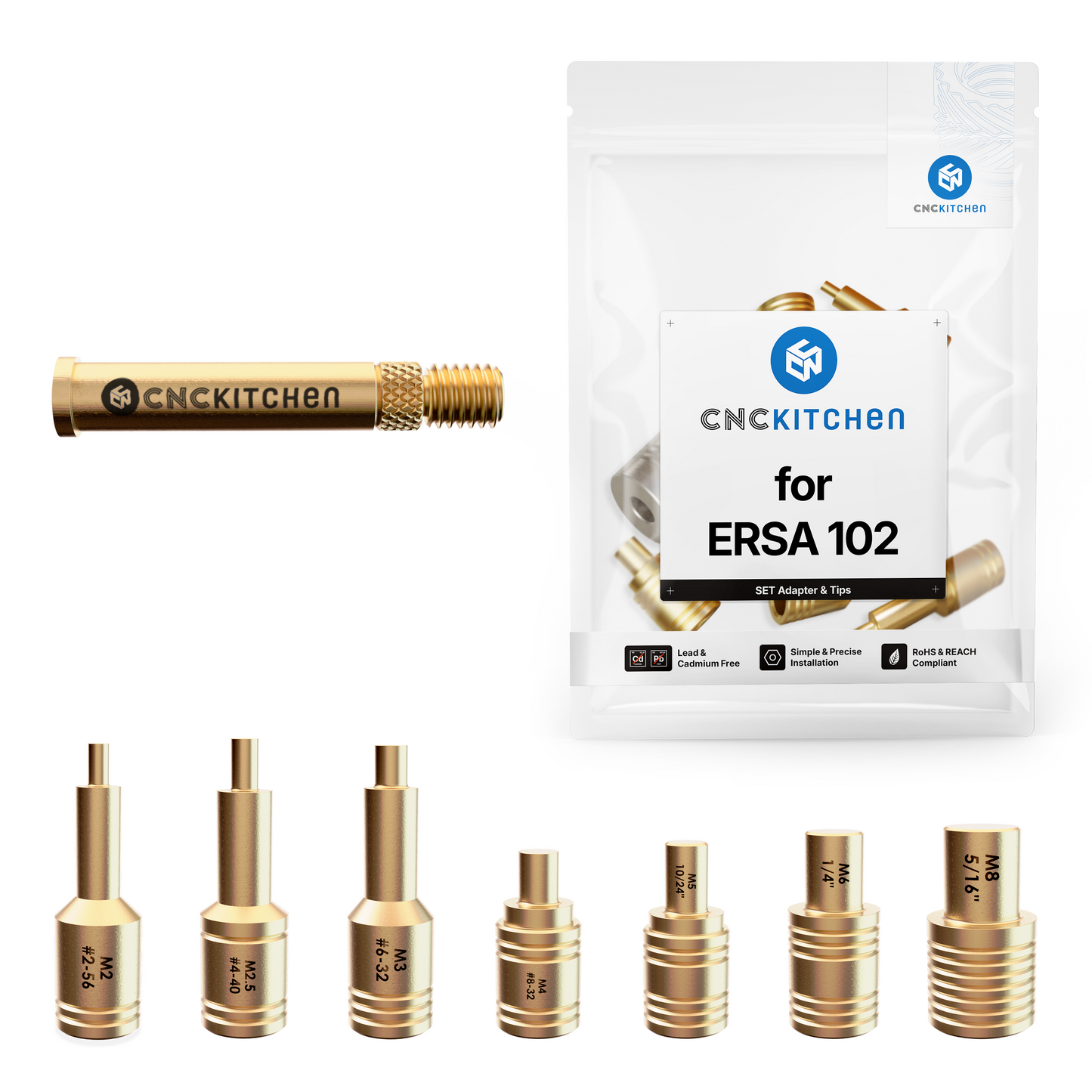 Installation Tips SET compatible with  ERSA tip series 102