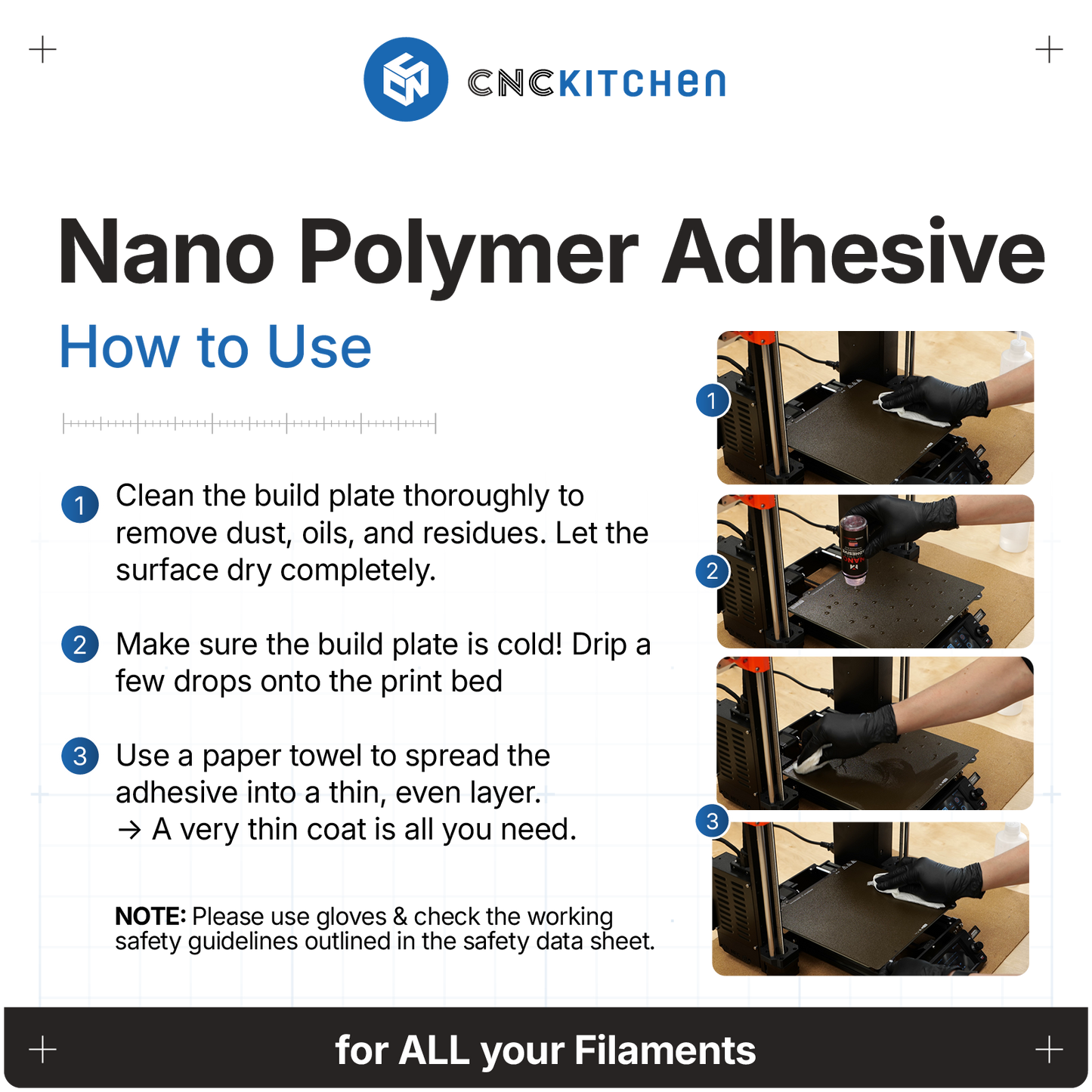Nano Polymer Build Plate Adhesive