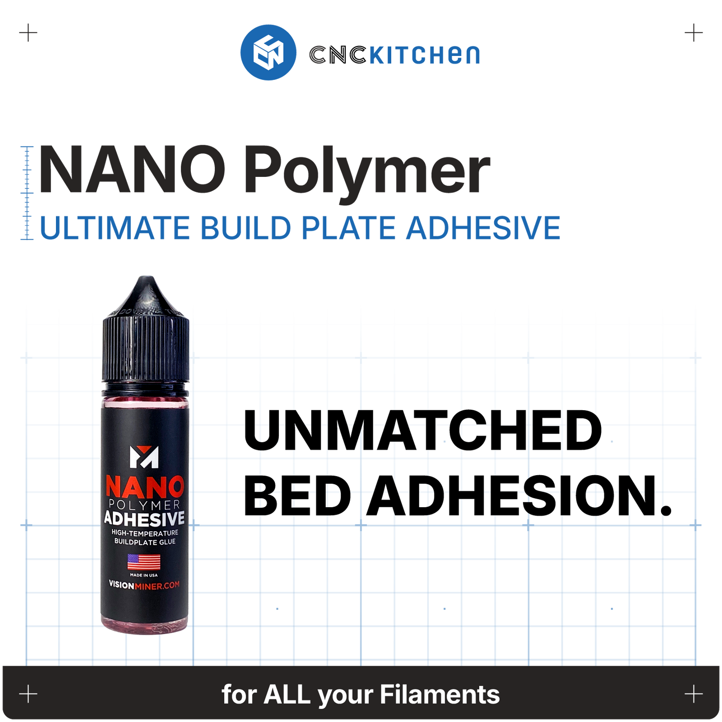 Nano Polymer Build Plate Adhesive